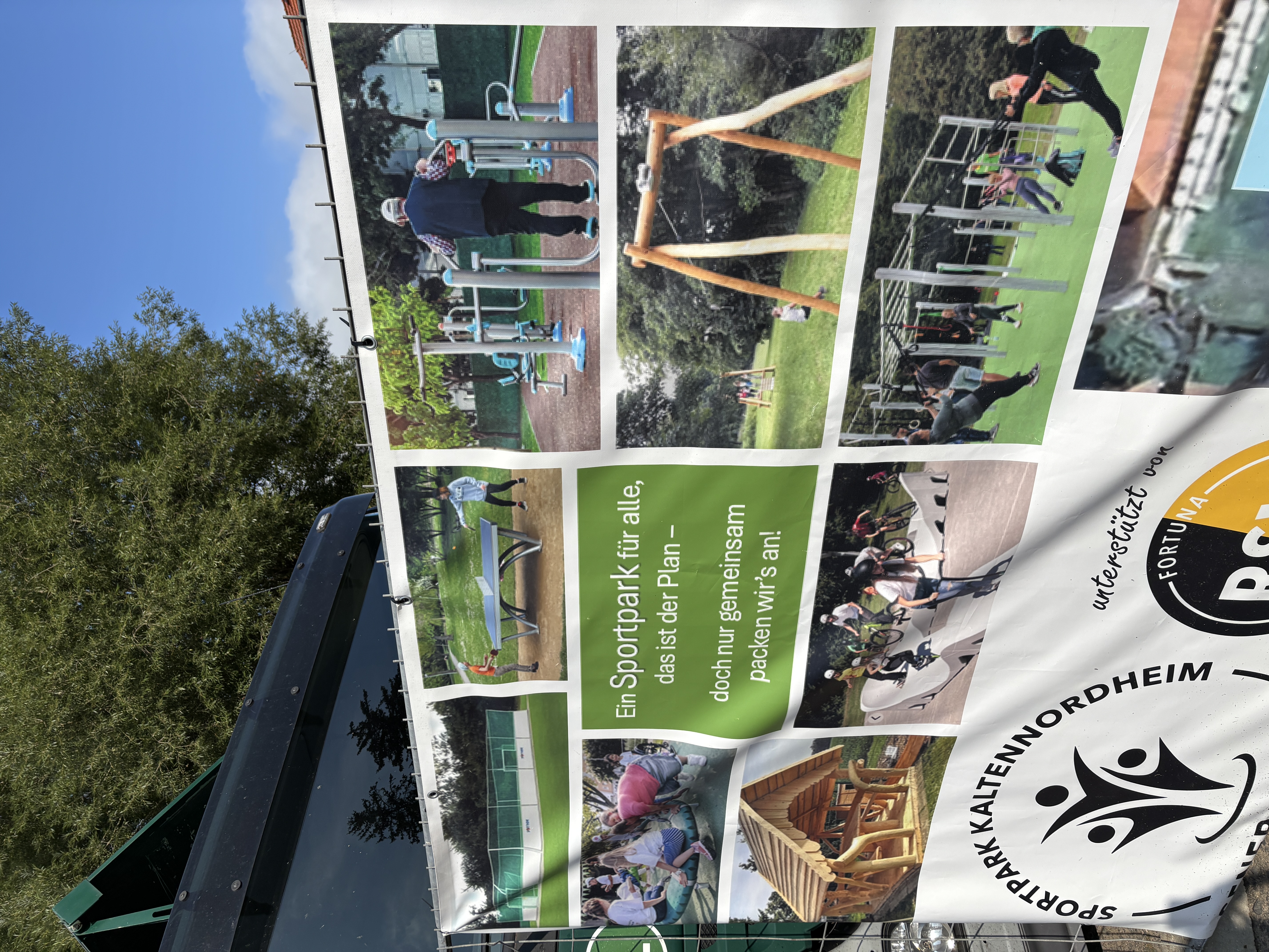 Banner Zweck des Spendenlaufes